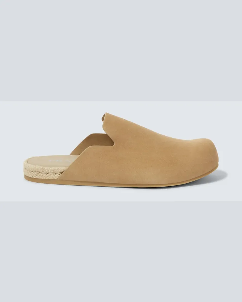 Prada Slippers aus Veloursleder Beige
