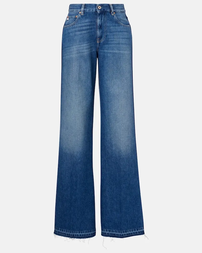 Adriano Goldschmied Wide-Leg Jeans Hyeres Blau