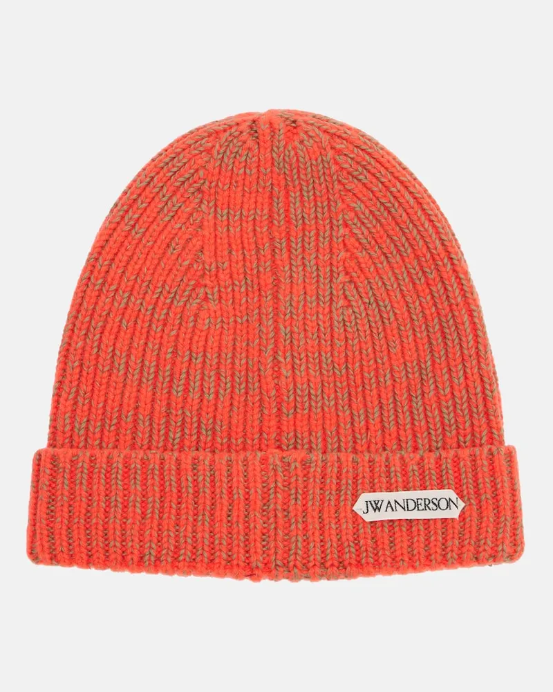J.W.Anderson Mütze aus Wolle und Baumwolle Orange
