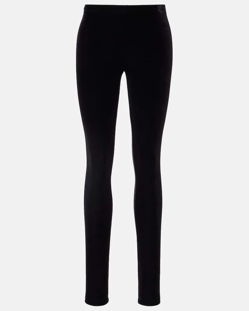 Junya Watanabe Schmale Hose aus Jersey Schwarz