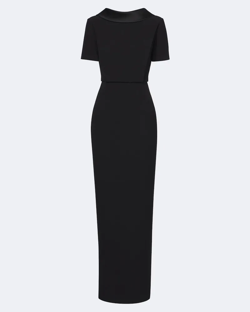 Roland Mouret Robe aus Crêpe Schwarz
