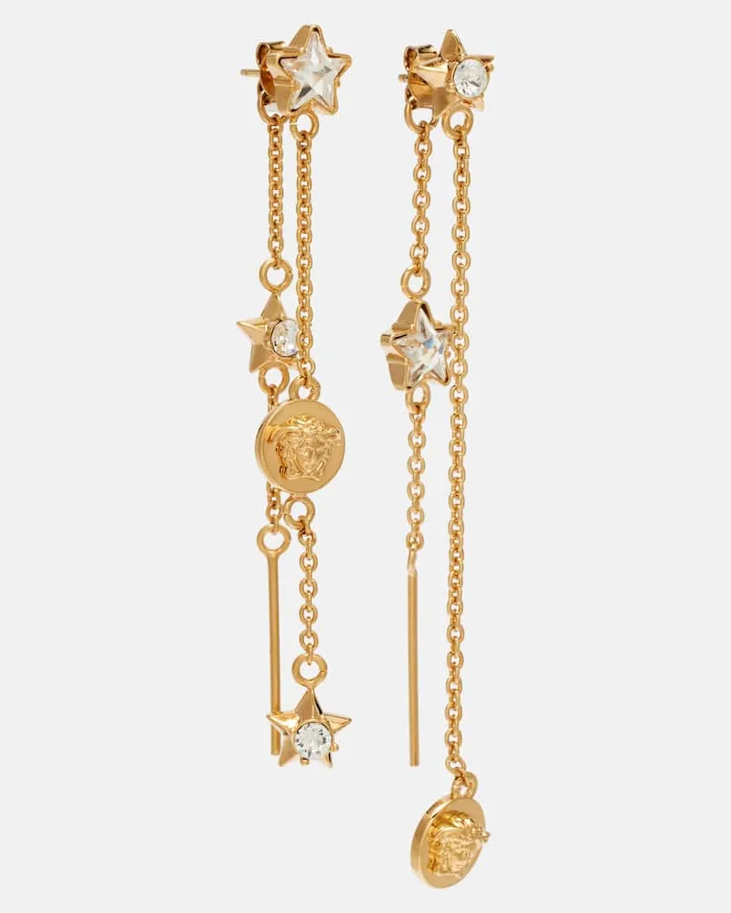 Versace Ohrringe Medusa mit Kristallen Gold