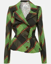 Vivienne Westwood Blazer aus Baumwolle und Leinen Gruen