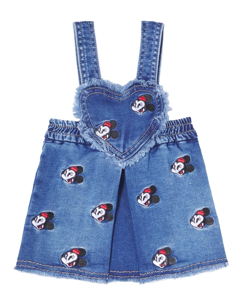 Monnalisa X Disney® Baby Bestickter Jeansrock Blau