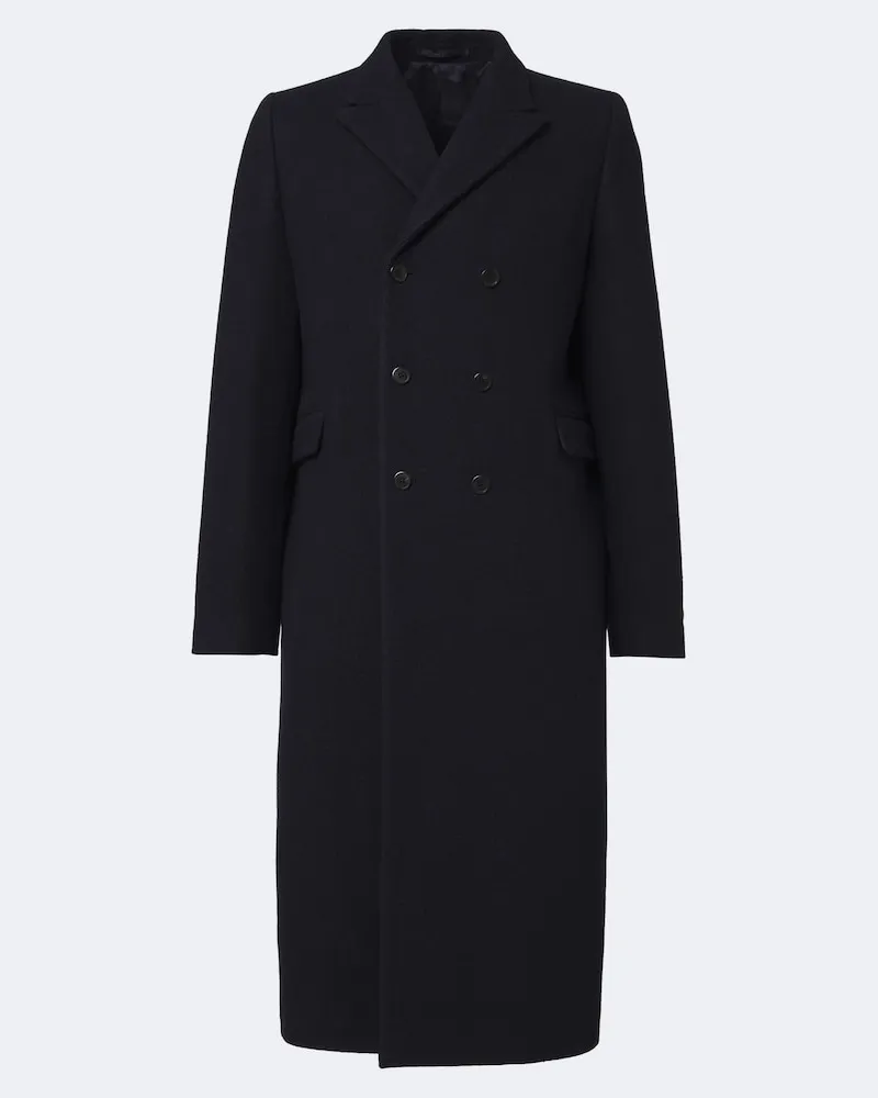 Prada Mantel aus Schurwolle Blau