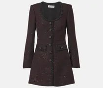 Minikleid aus Tweed mit Pailletten