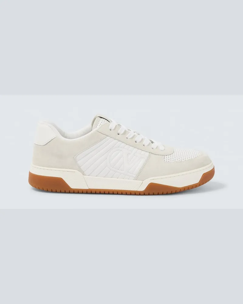 Valentino Garavani Sneakers Sparry aus Veloursleder und Leder Weiß