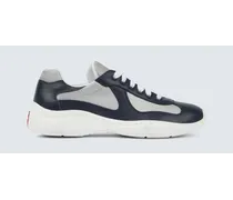 Sneakers America's Cup mit Leder