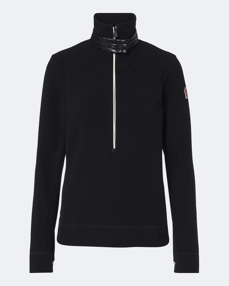 Moncler Pullover aus Fleece Schwarz