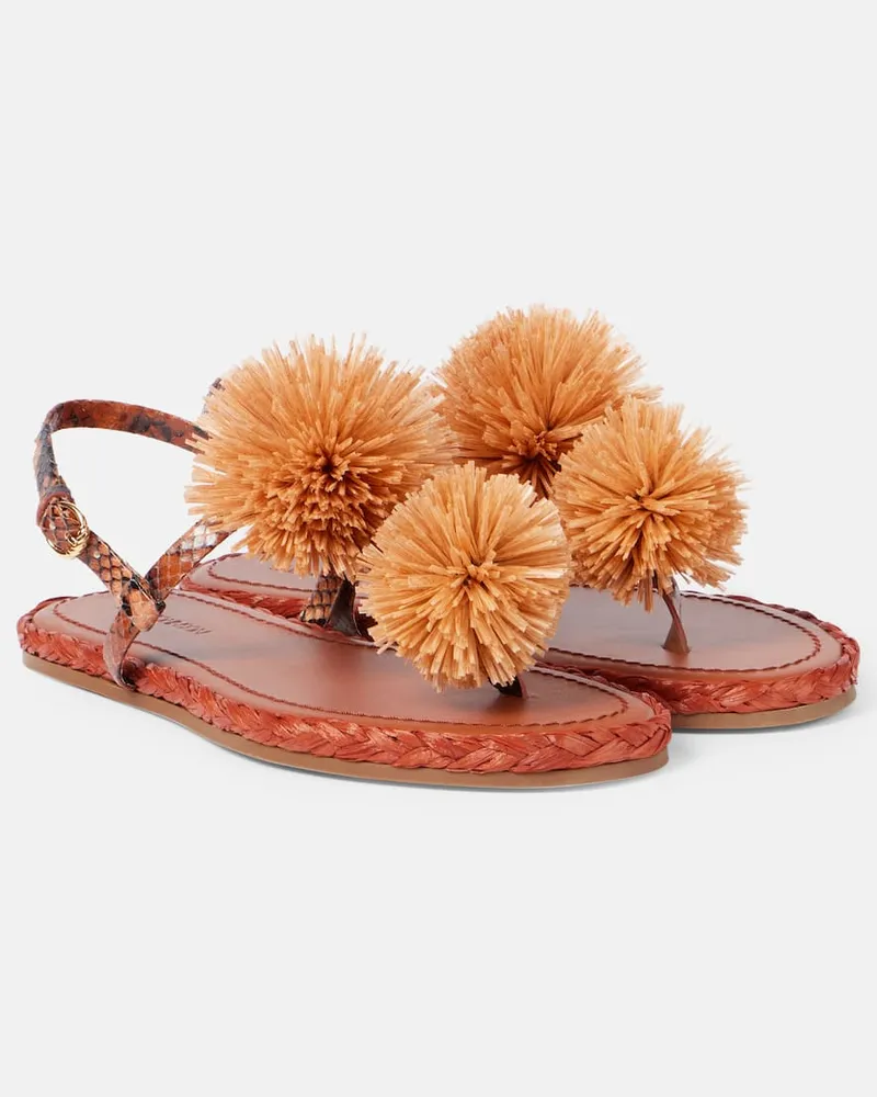 Ulla Johnson Espadrilles Ingrid mit Leder Braun