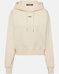 Jacquemus Hoodie Le Hoodie Gros Grain aus Baumwolle Beige