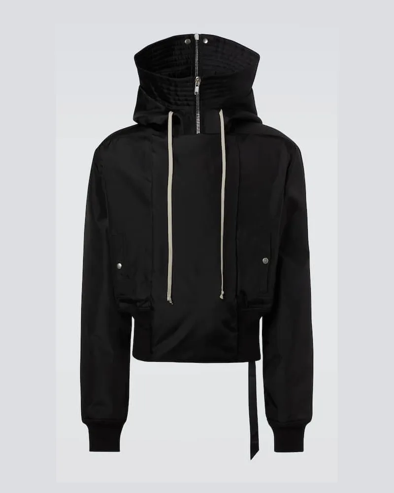 Rick Owens DRKSHDW Wattierte Jacke Alice Schwarz