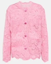 Dolce & Gabbana Jacke aus Spitze Pink