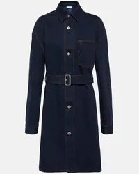 Burberry Hemdblusenkleid aus Denim Blau