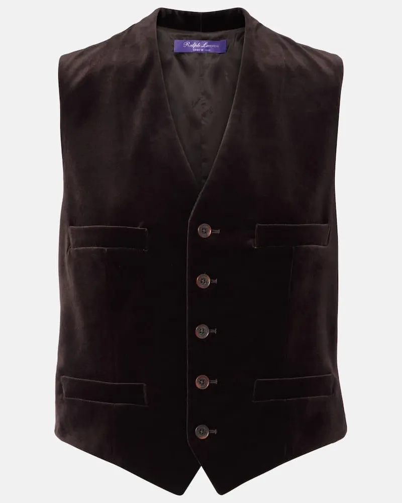 Ralph Lauren Weste aus einem Baumwollgemisch Braun