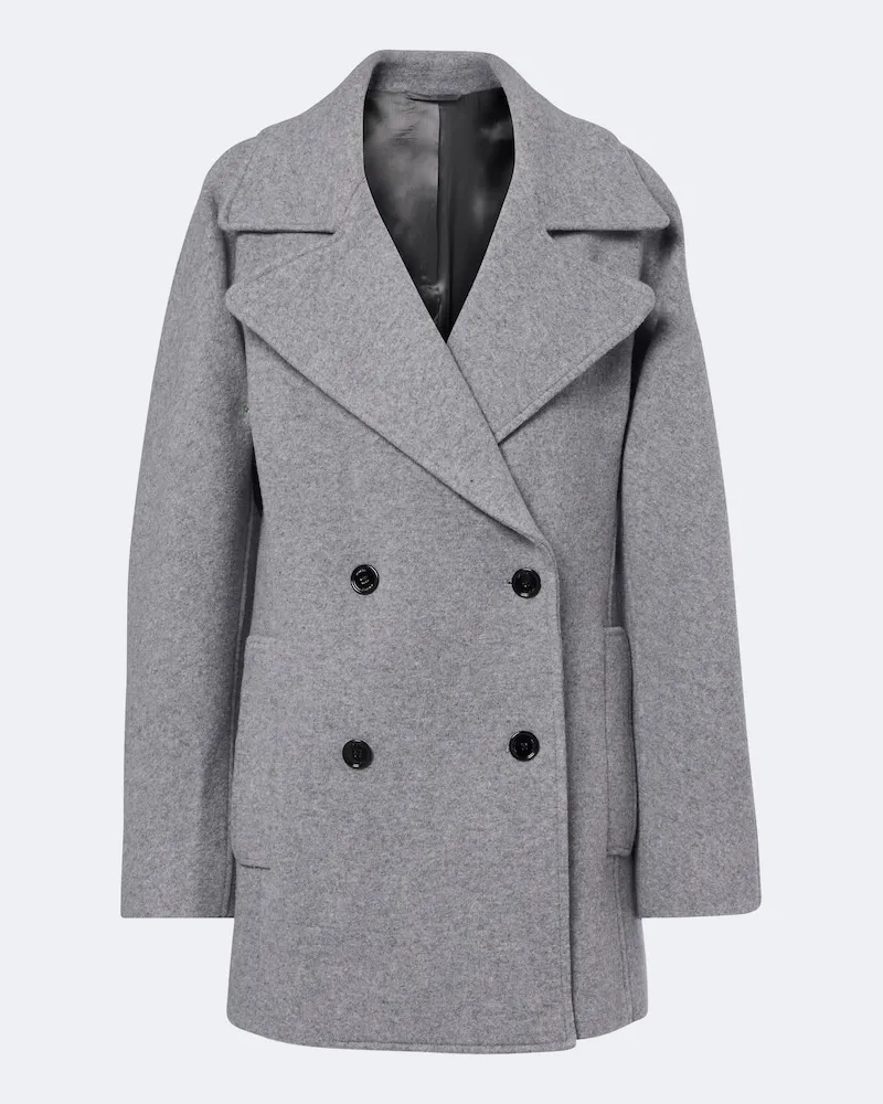 Totême Peacoat aus einem Woll- und Kaschmirgemisch Grau