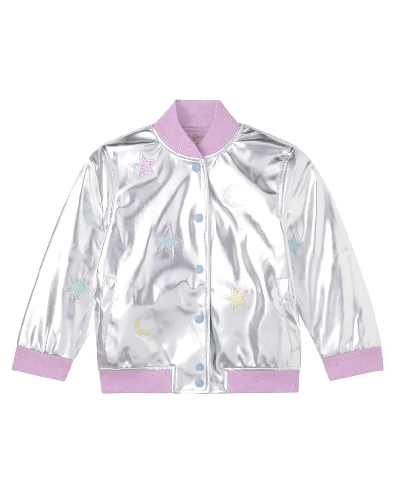 Stella McCartney Kids Jacke Silber