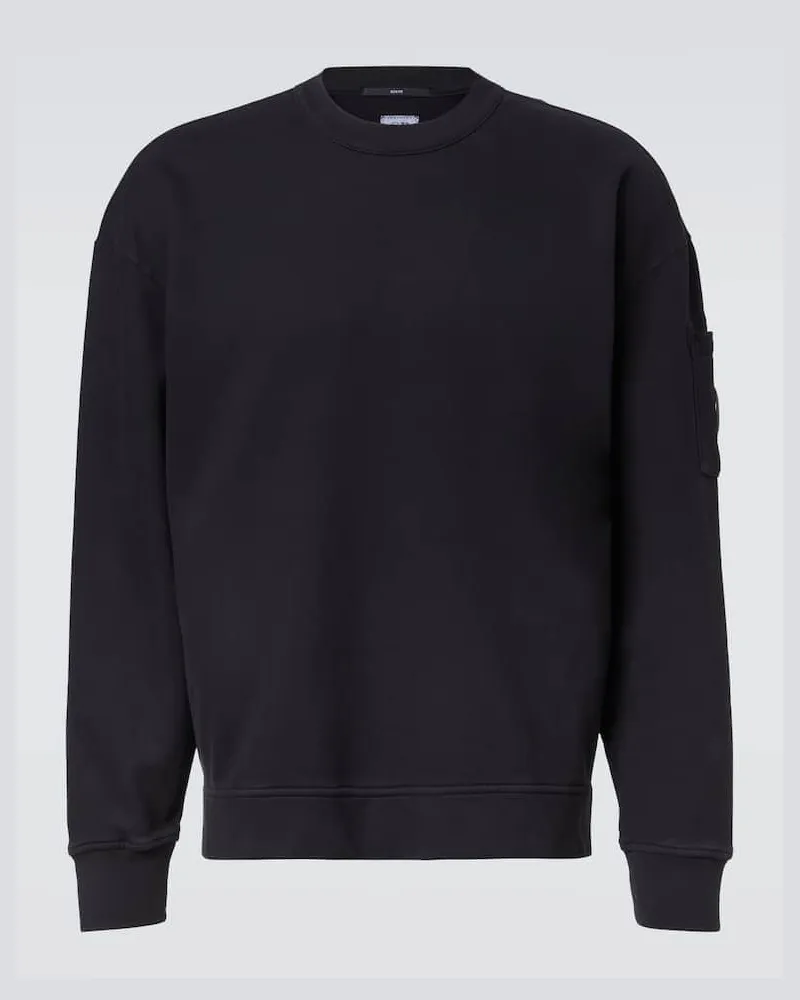 C.P. Company Sweatshirt Lens aus Baumwolle Blau