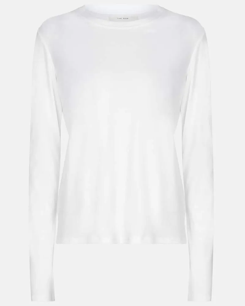 The Row Longsleeve Shermann aus Baumwolle Weiß