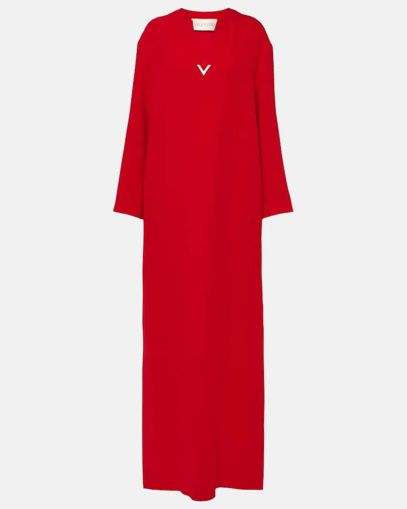 Valentino Garavani Robe VGold aus Seide Rot