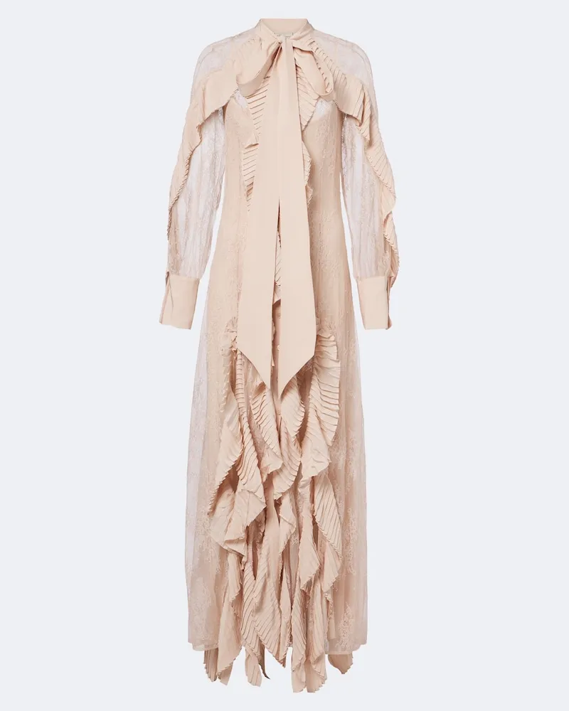 Blumarine Robe aus Spitze Rosa