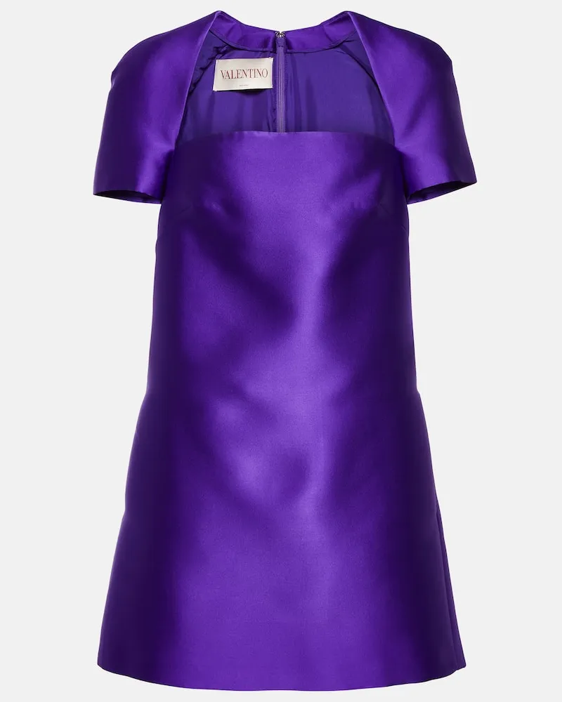 Valentino Garavani Minikleid aus Satin Lila