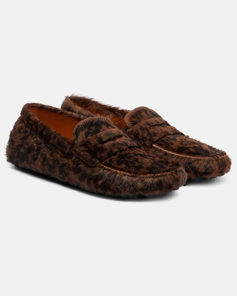 TOD'S Mokassins Gommino aus Kalbshaar Schwarz