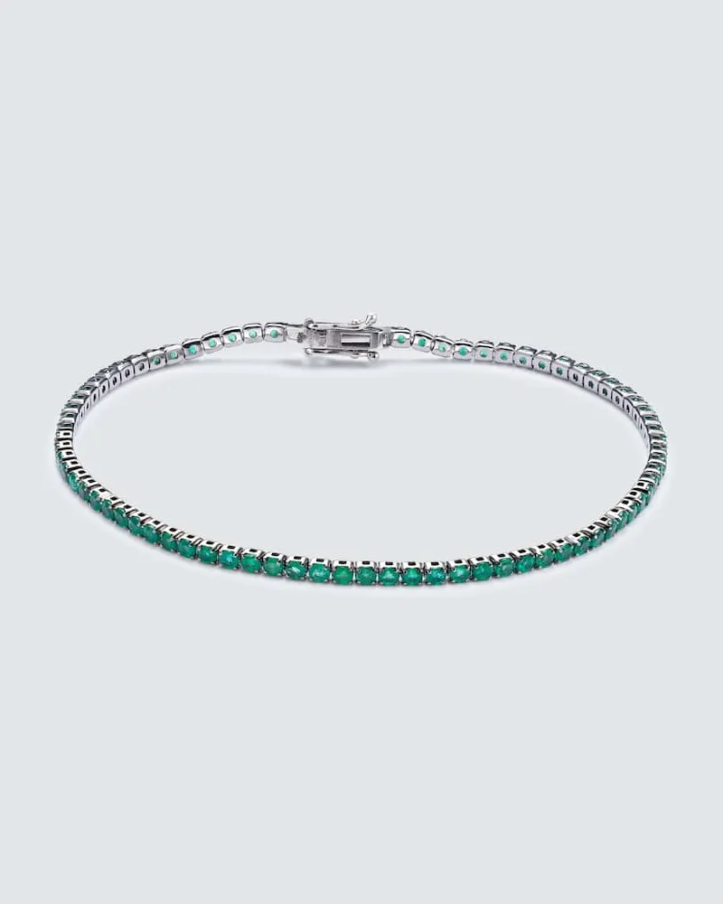 SHAY Armband aus 18kt Schwarzgold mit Smaragden Grün