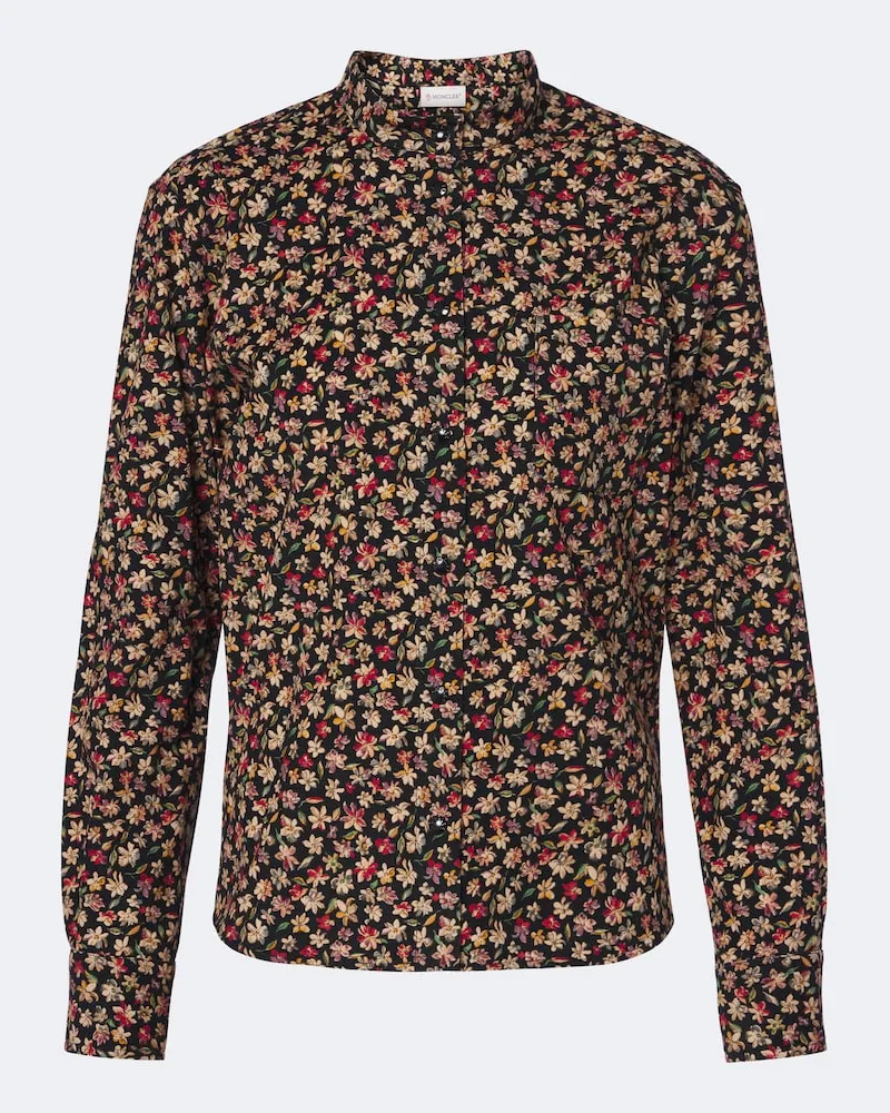 Moncler Hemd aus Baumwollcord Multicolor