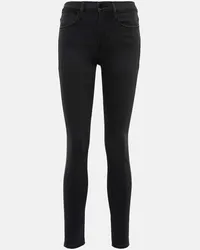 Frame Denim Skinny Jeans Le High Schwarz