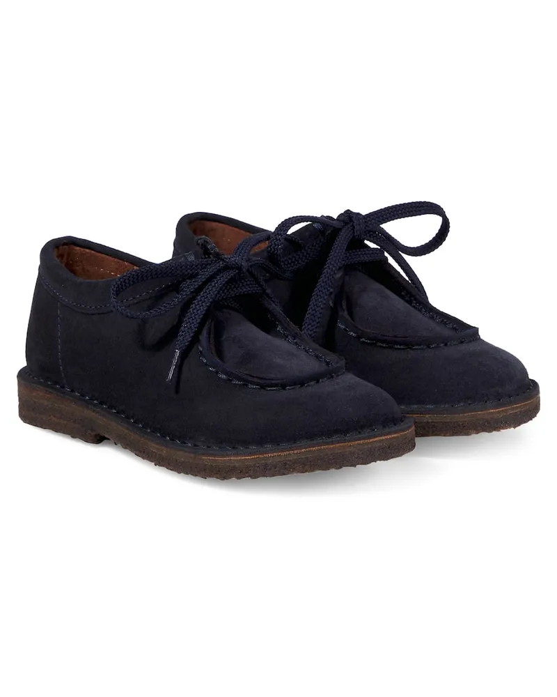 Pepe Jeans PèPè Schnürschuhe aus Veloursleder Blau