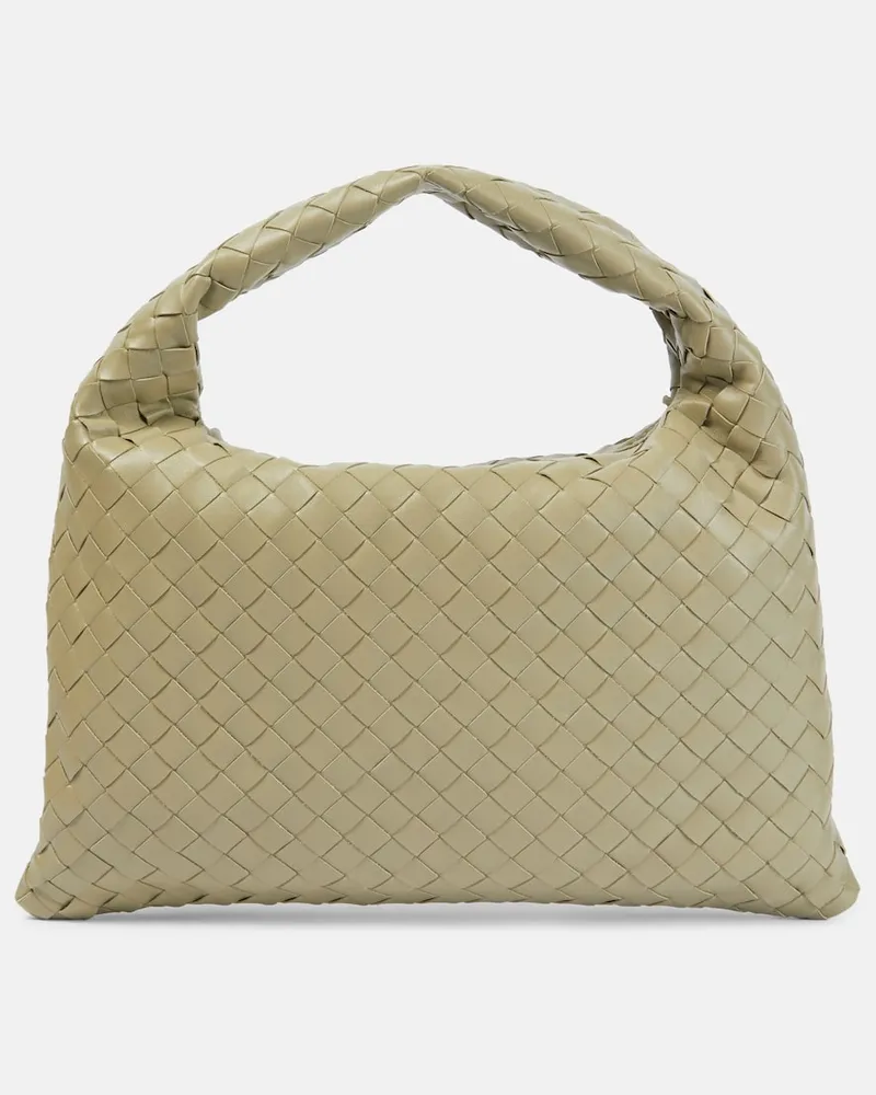Bottega Veneta Schultertasche Hop aus Leder Grün