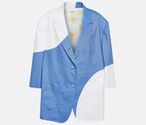 Oversize-Blazer aus Baumwolle