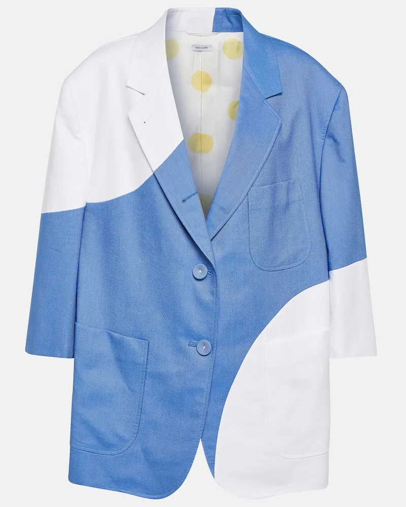 Thom Browne Oversize-Blazer aus Baumwolle Multicolor