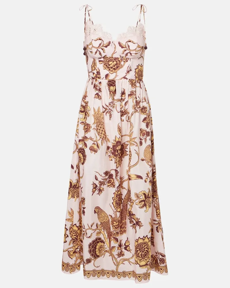 FARM Rio Midikleid Tropical Landing Rosa