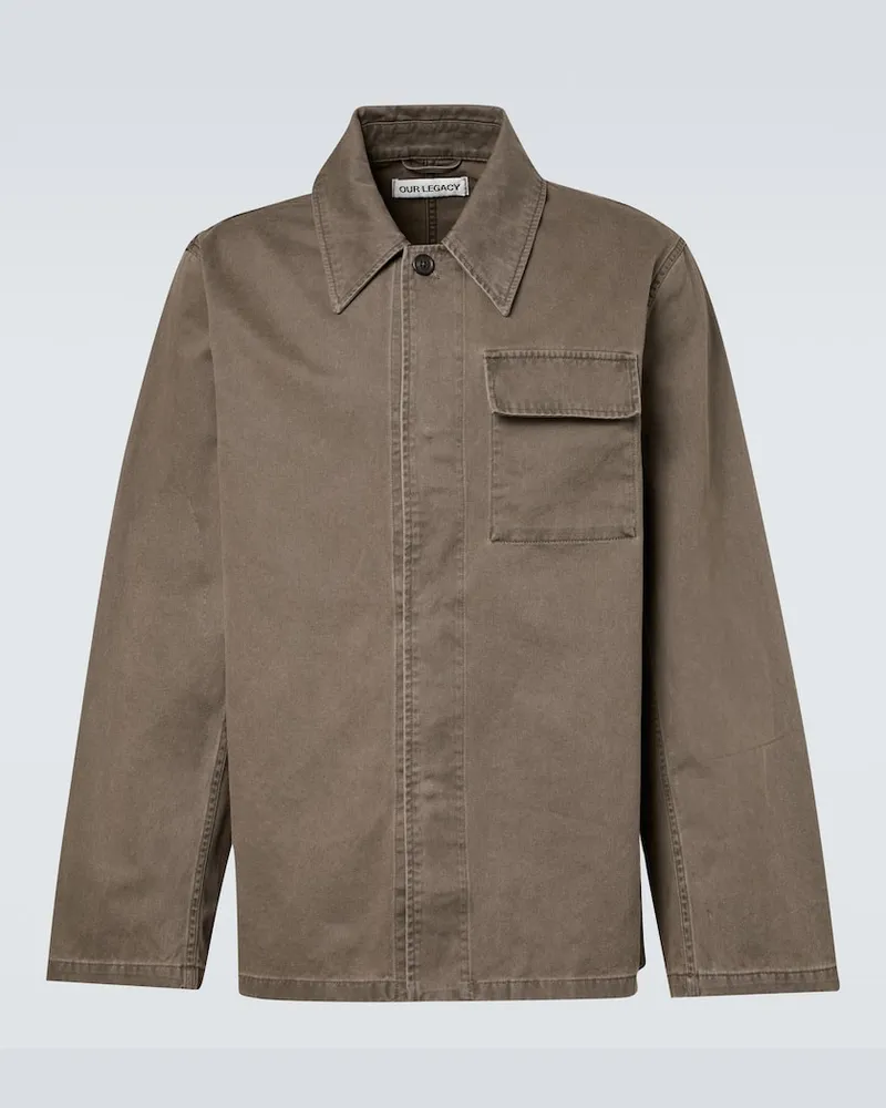 Our Legacy Jacke Dutch aus Baumwoll-Twill Braun