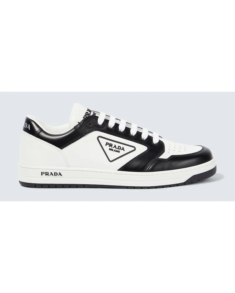 Prada Sneakers District aus Leder Weiss