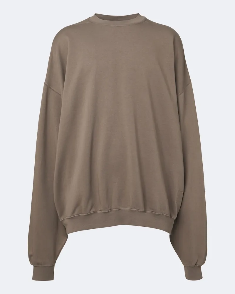 Rick Owens DRKSHDW Oversize Sweatshirt Hun aus Baumwolle Grau