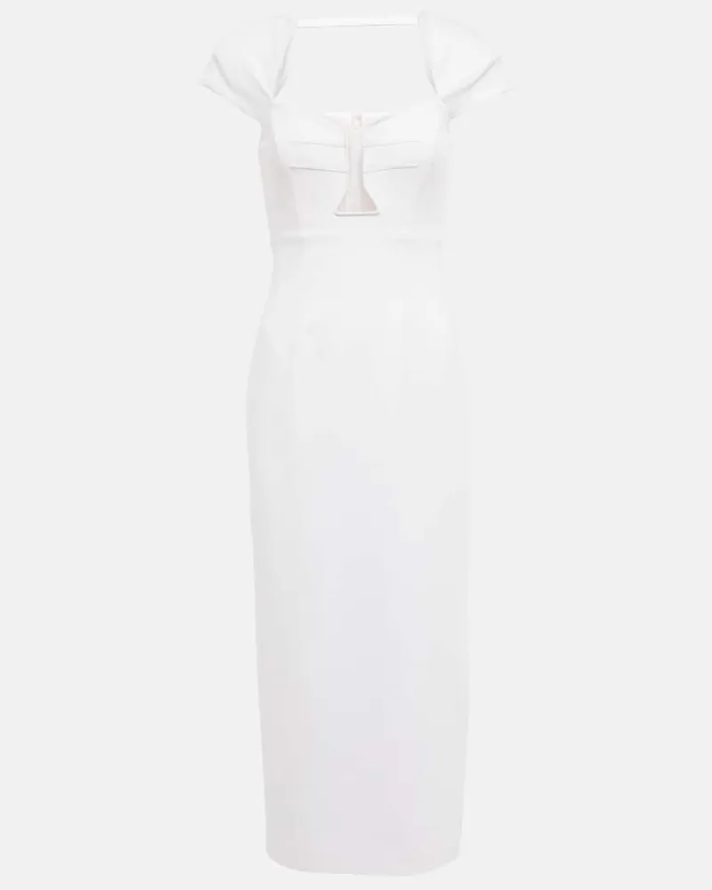 Roland Mouret Midikleid Weiã