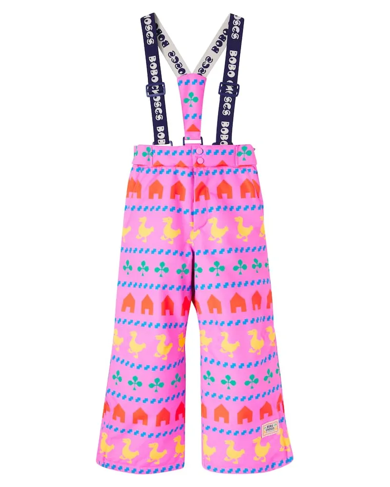 BOBO CHOSES Bedruckte Skihose Pink