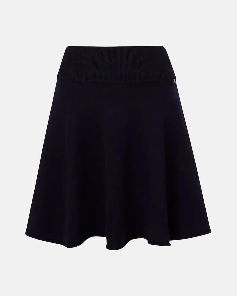 extreme cashmere Minirock Girl aus einem Kaschmirgemisch Blau