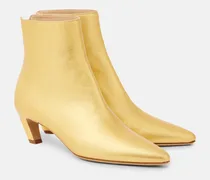 Ankle Boots Clayton aus Metallic-Leder