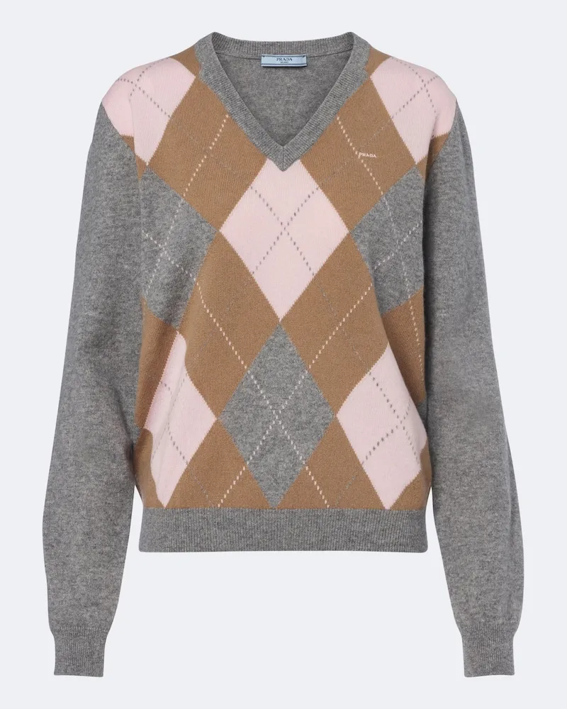 Prada Pullover aus Kaschmir Grau