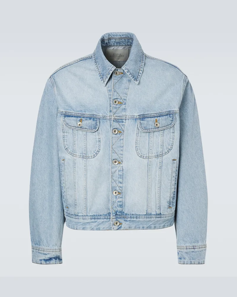 Studio Nicholson Jeansjacke Derby Blau