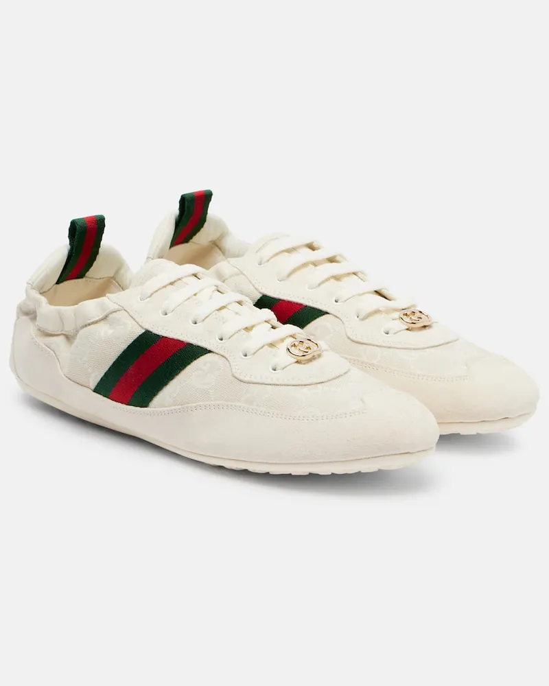 Gucci Sneakers Gucci Shift mit Veloursleder Weiß