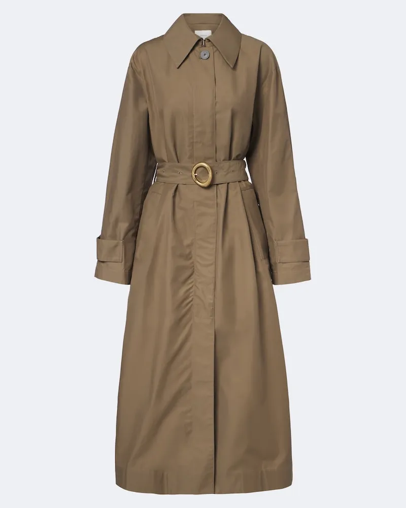 Joseph Trenchcoat aus einem Baumwollgemisch Beige