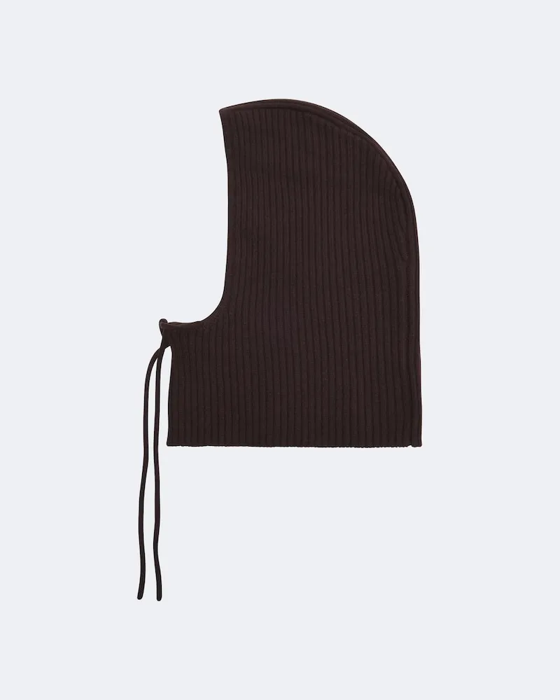 Yves Salomon Balaclava aus Kaschmir Braun