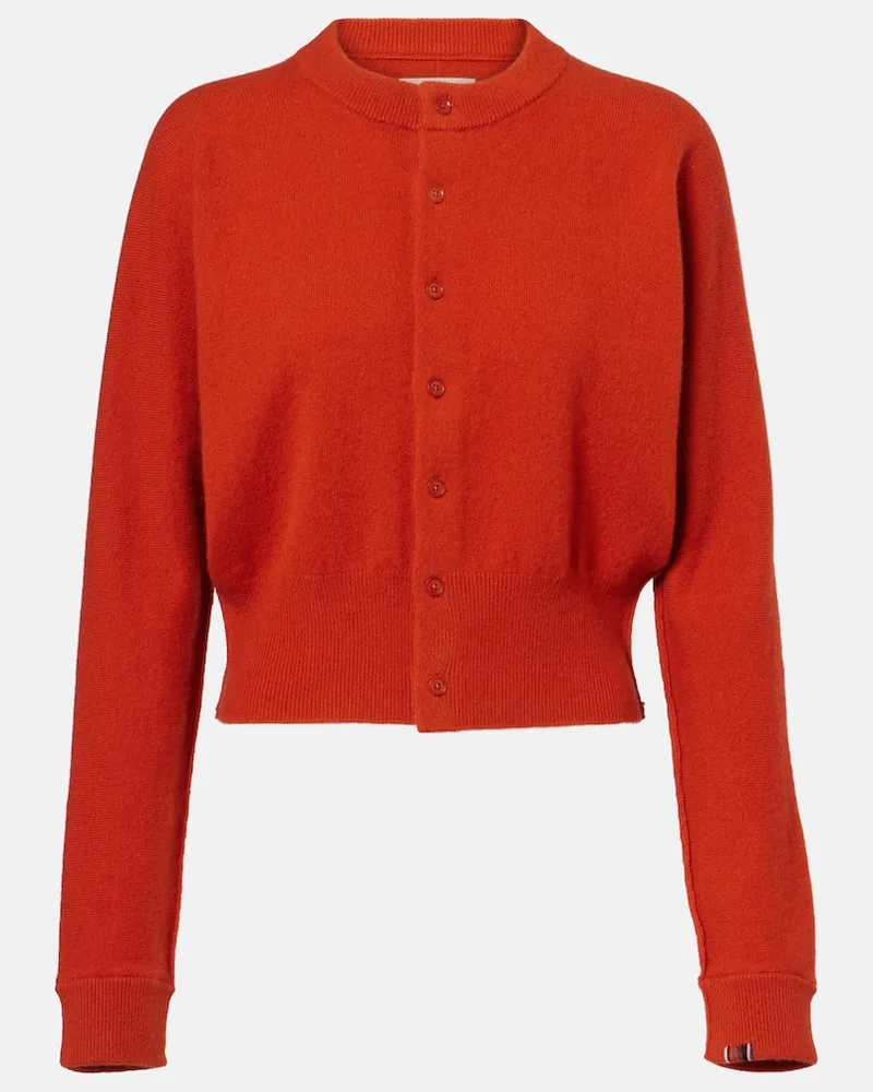 extreme cashmere Cardigan Blouson aus einem Kaschmirgemisch Rot
