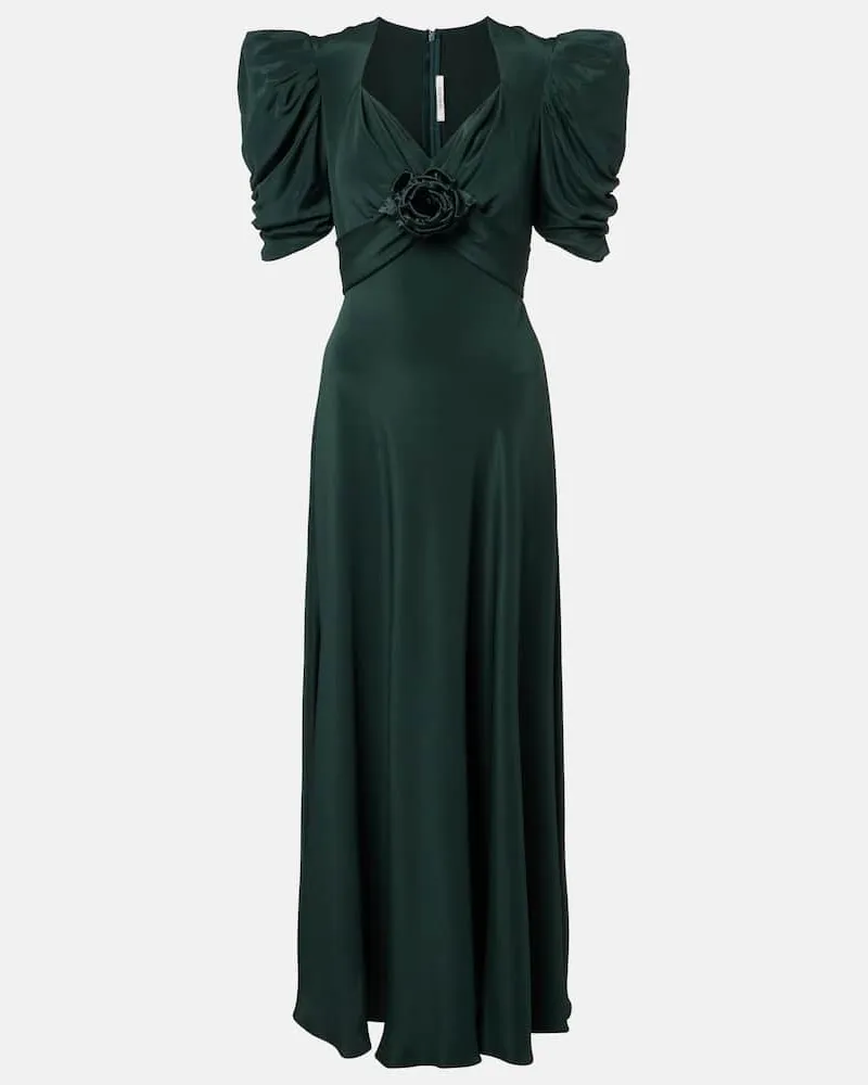 Rodarte Cocktailkleid aus Seiden-Charmeuse Grün
