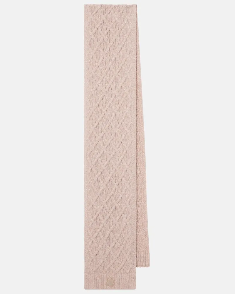 Moncler Schal aus einem Alpakawollgemisch Rosa
